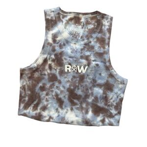 RAWGEAR NWT tie dye cropped high neck top size Medium